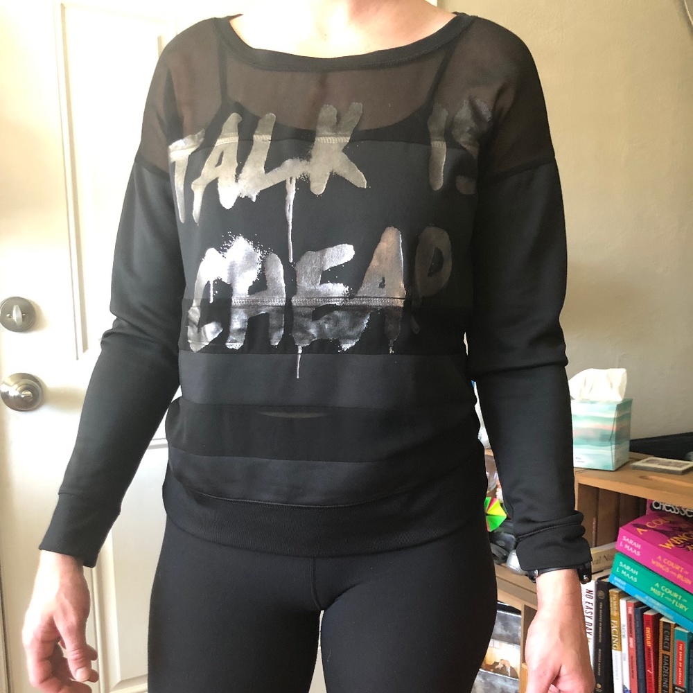 Rock n smith long sleeve talk is cheap worn once
